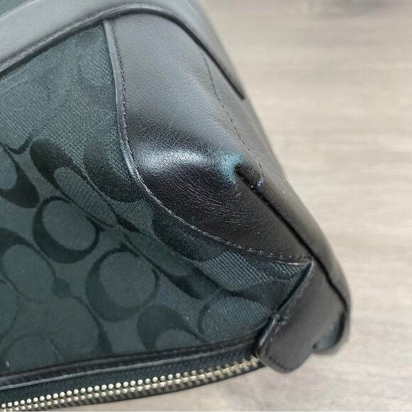 Coach Black Brocade Signature C Bleeker Preston Satchel - Picture 10 of 13